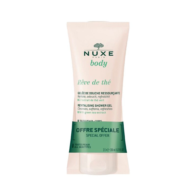 Nuxe Rêve de Thé Duo Gel de Duche Revitalizante 2x200ml