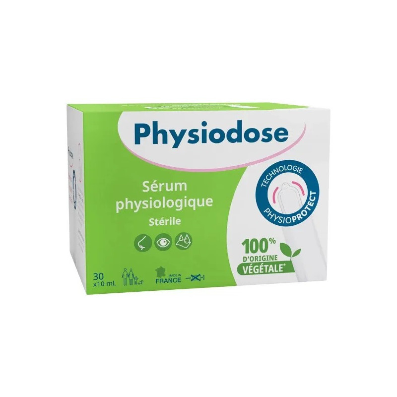 Physiodose Suero fisiológico plástico vegetal estéril 30x10ml