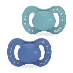 LUC ET LÉA CHUPETE ANATOMICO AZUL +18 X 2