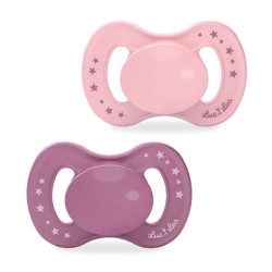 LUC ET LÉA CHUPETE ANATOMICO ROSA +18M X 2