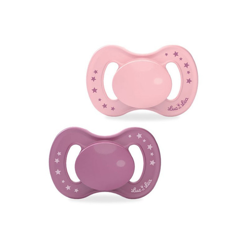 LUC ET LÉA CHUPETE ANATOMICO ROSA 6-18M X 2