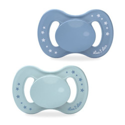 LUC ET LÉA CHUPETE ANATOMICO AZUL 6-18M X 2