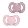 Luc et Léa Chupete Anatómico Vegetal Rosa (0-6 meses) Pack de 2