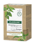 KLORANE CHAMPÚ-MASCARILLA EN POLVO 2 EN 1 ORTIGA 8 X 3GR