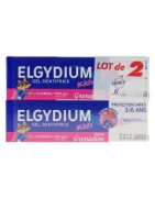 Elgydium kids gel dentrífico granada duplo