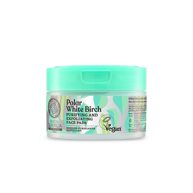 Bereza Siberica Polar white birch Discos Purificantes y Exfoliantes 20 ud