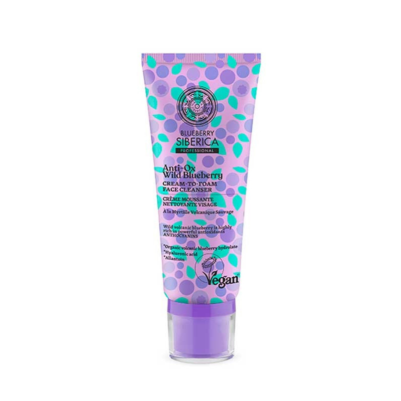 blueberry siberica anti-ox crema facial limpiadora 100ml