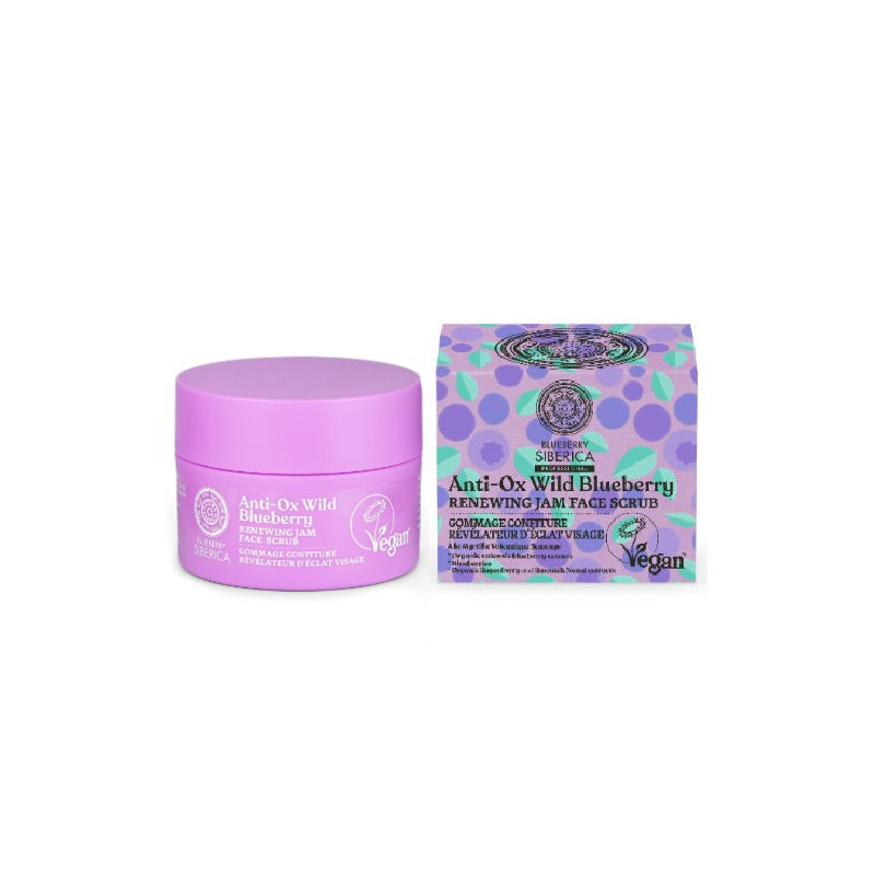 blueberry siberica anti-ox exfoliante-mermelada facial renovador