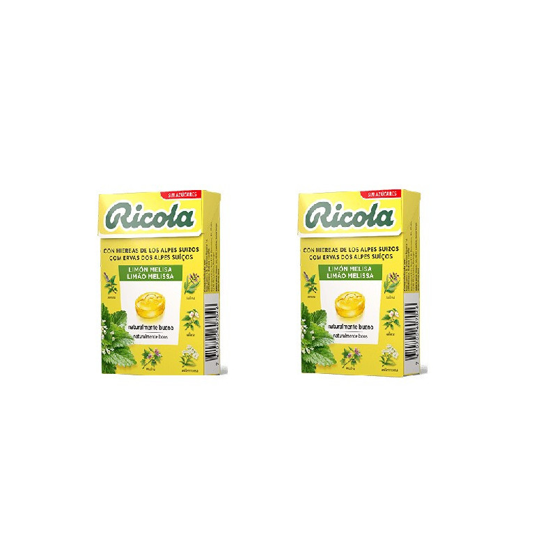 Ricola caramelo limon melisa X2