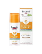 EUCERIN Oil Control SPF50+ con Color Medio Toque Seco Gel-Crema Solar Facial 50m