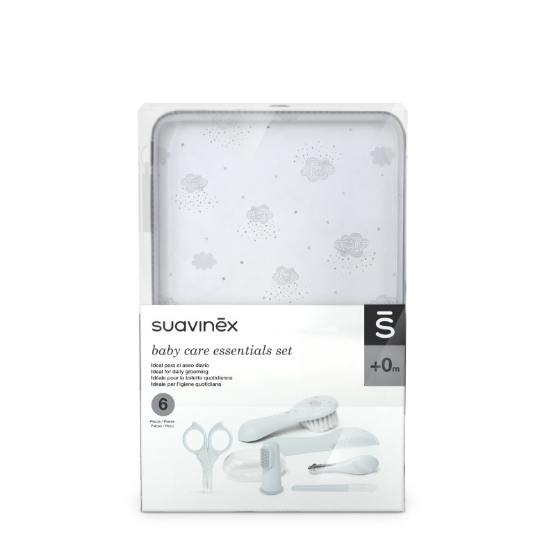 SUAVINEX SET DE MANICURA PARA BEBÉ 6 PIEZAS CONEJITOS (+0 M.) VERDE