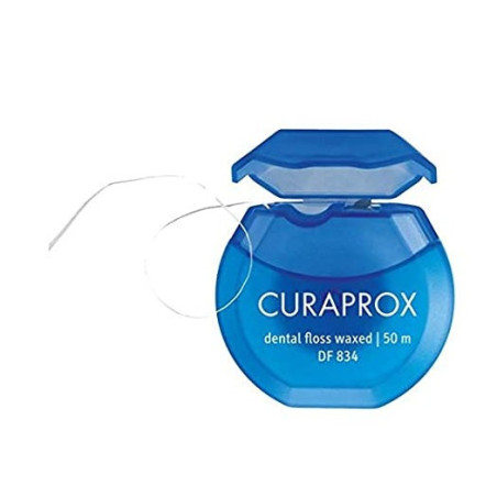 CURAPROX HILO DENTAL ENCERADO CON SABOR A MENTA 50 M