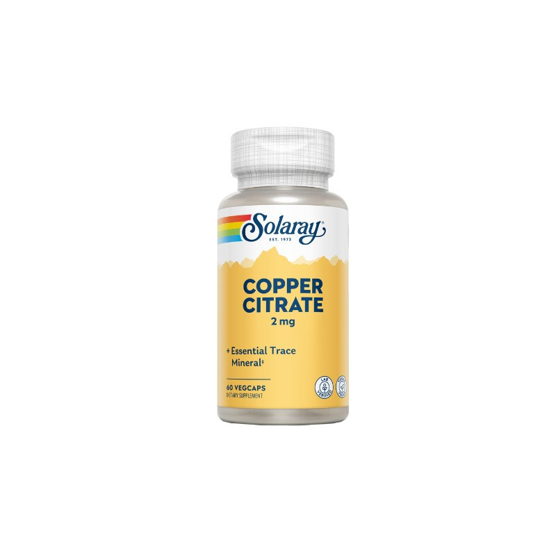 SOLARAY COBRE CITRATO 2 MG 60 VEGCAPS
