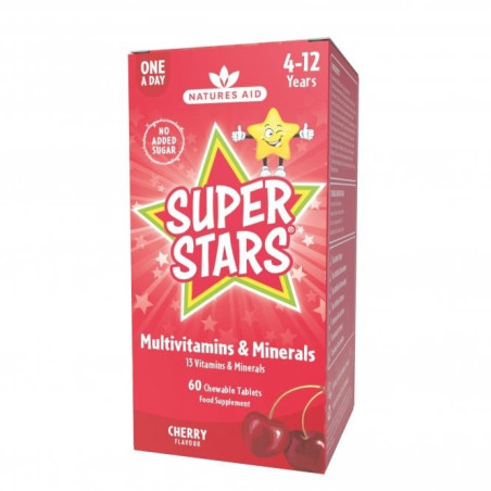 Natures Aid Super Stars Multivitamins & Minerals 60chewables
