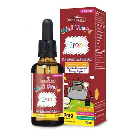 Natures Aid Hierro Mini Gotas 50ml