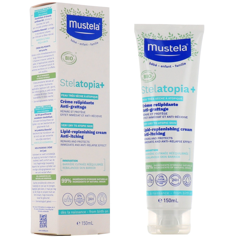 Mustela Stelatopia+ Crema Relipidizante Anti-Picazón Ecológica