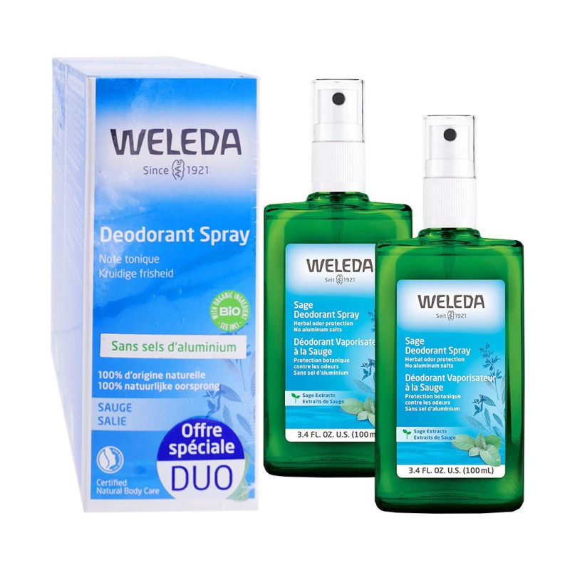 WELEDA Salvia Desodorante spray 100 ml x 2