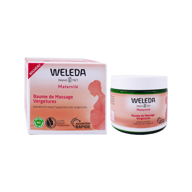 WELEDA BIO BAUME DE MASSAGE VERGETURES 150ML