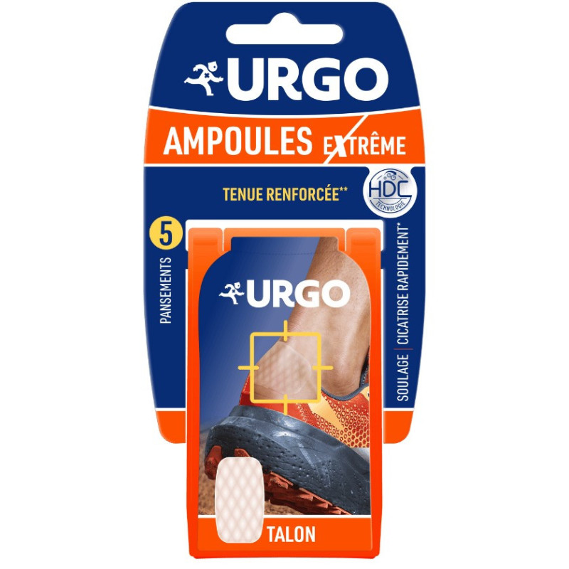 URGO 10 Apósitos Extreme Blister 6,8 x 4,2 cm - Tecnología hidrocoloide - Sujeci