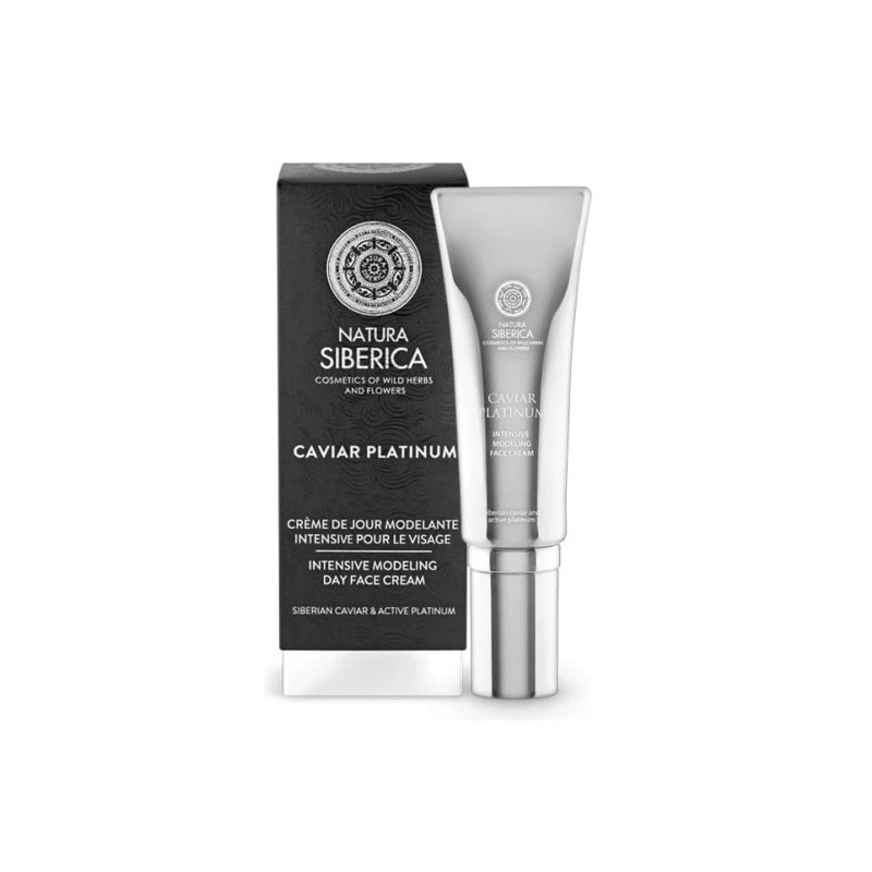 Natura Siberia Caviar Platinum Crema Facial de Día Modeladora Intensiva