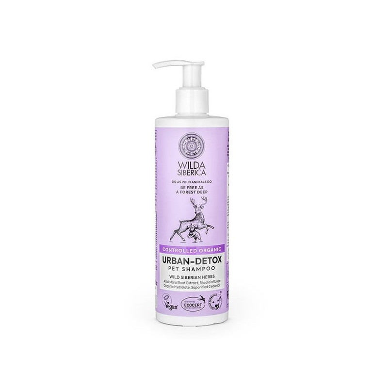 Wilda Siberica Champú para mascotas Urban-Detox orgánico controlado, 400 ml