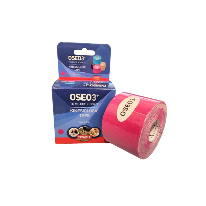 OSEO3+ KINESIOLOGIC ROSA TAPE 5CM X 5M