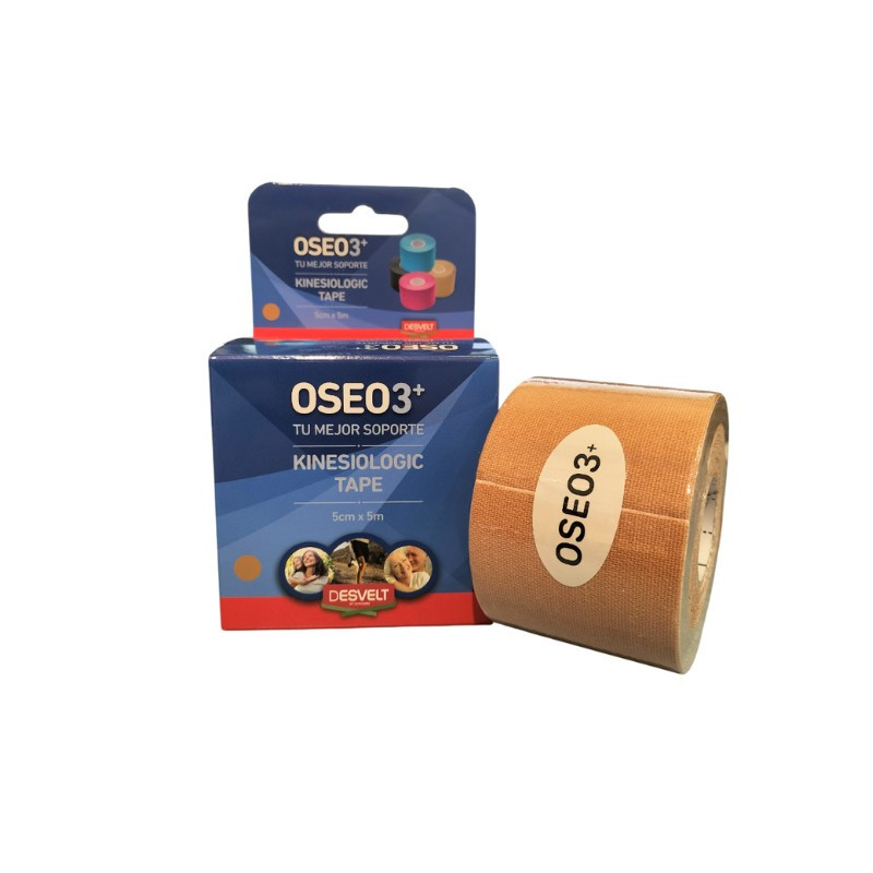 OSEO3+ KINESIOLOGIC BEIG TAPE 5CM X 5M
