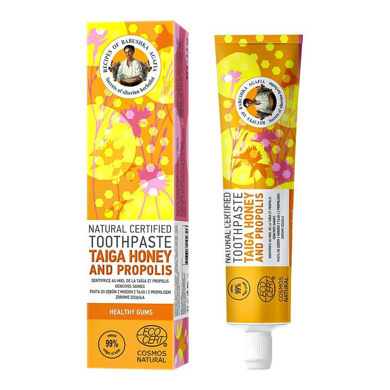 BABUSHKA AGAFII PASTA DE DIENTES NATURAL CON MIEL Y PROPÓLEO 85G