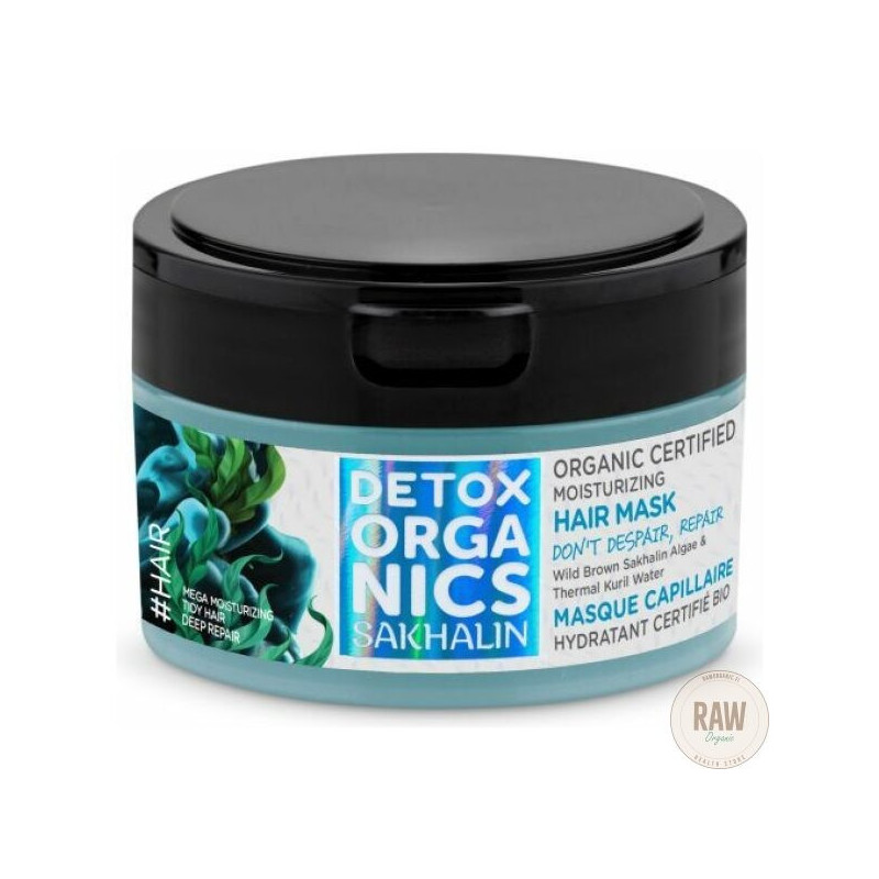 Detox Organics Sakhalin Certificado Orgánico Mascarilla Capilar Hidratante 200ml