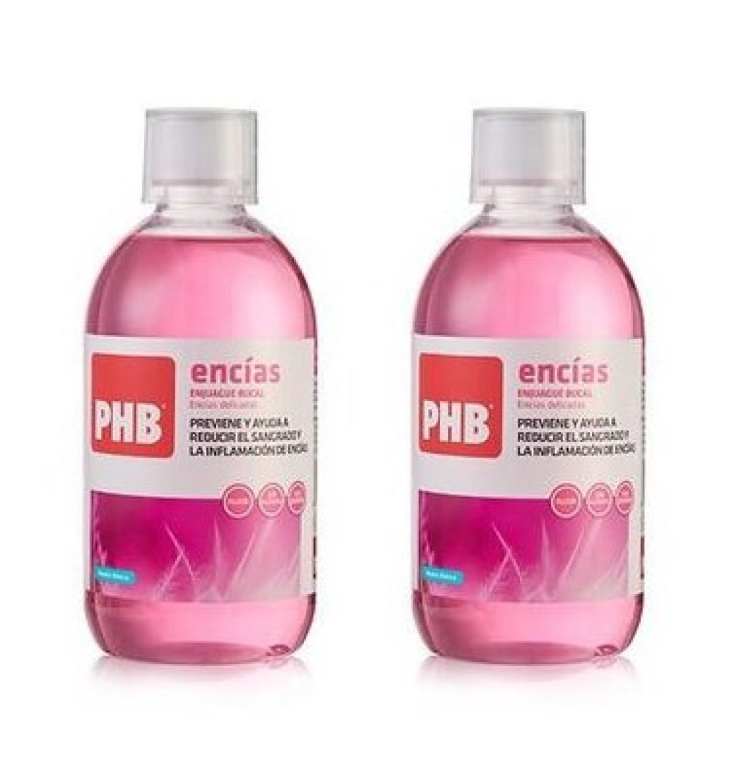 PHB ENJUAGUE BUCAL ENCIAS DUPLO 500 ML