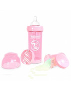 TWISTSHAKE BIBERON ANTI COLICOS ROSA 260 ML