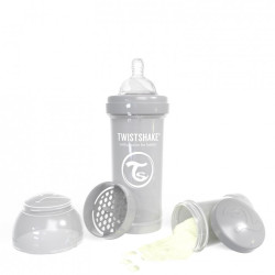 TWISTSHAKE BIBERÓN ANTICOLICOS 260ML GRIS