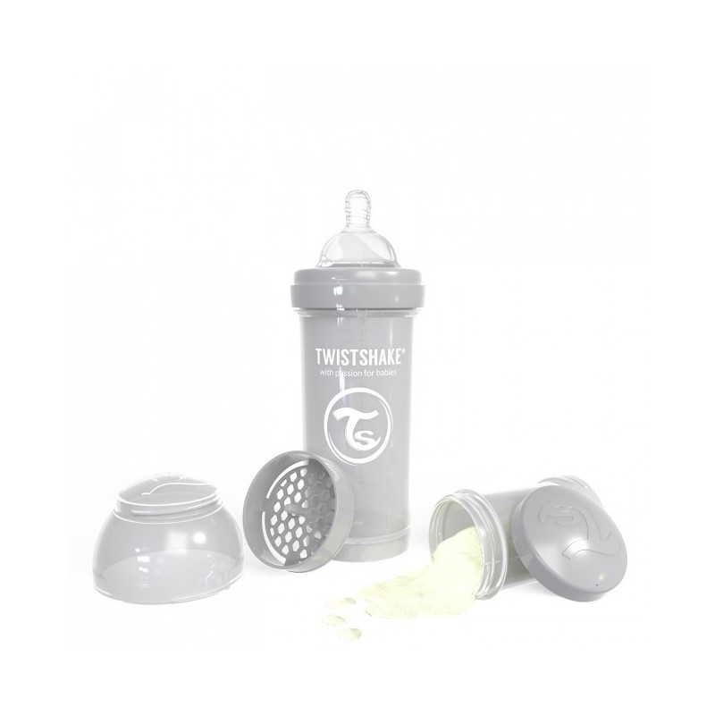 TWISTSHAKE BIBERÓN ANTICOLICOS 260ML GRIS