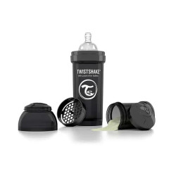 TWISTSHAKE BIBERÓN ANTICOLICOS 260ML NEGRO
