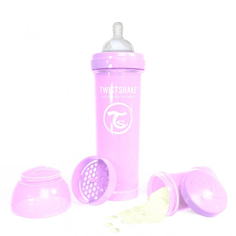TWISTSHAKE BIBERON ANTICOLICOS PASTEL 260 ML