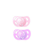 TWISTSHAKE 2X CHUPETE PASTEL ROSA MORADO +6M