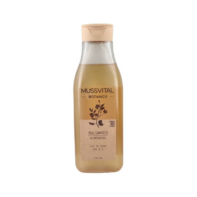 Mussvital botanics gel de baño aceite almendra (1 envase 750 ml)