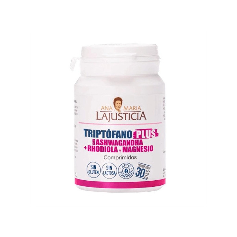 ana maría la justicia Triptofano plus + ashwagandha + rhodiola + magnesio 60comp