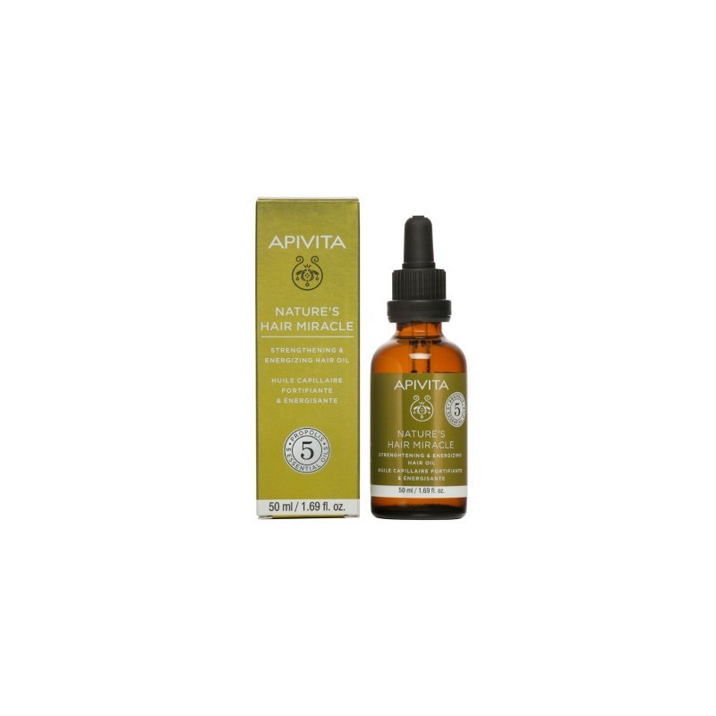 APIVITA ACEITE FORTIFICANTE & ENERGIZANTE CON PROPOLEO 50 ML