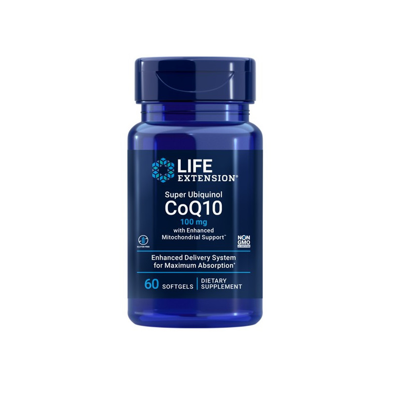 LIFE EXTENSION SUPER UBIQUINOL COQ10 60CAPSULAS