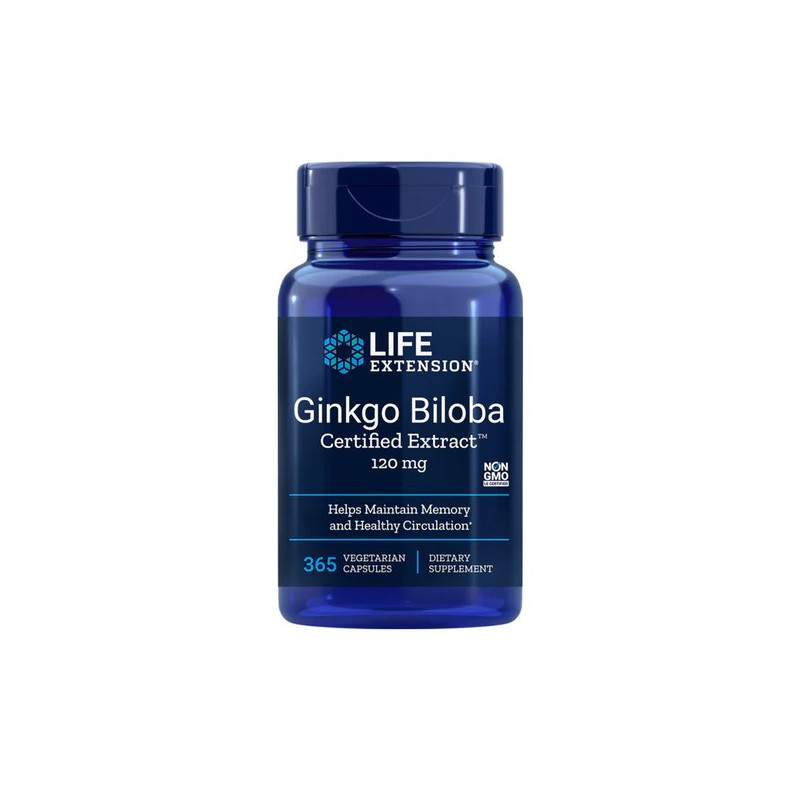 LIFE EXTENSION GINKO BILOBA 365CAPSULAS