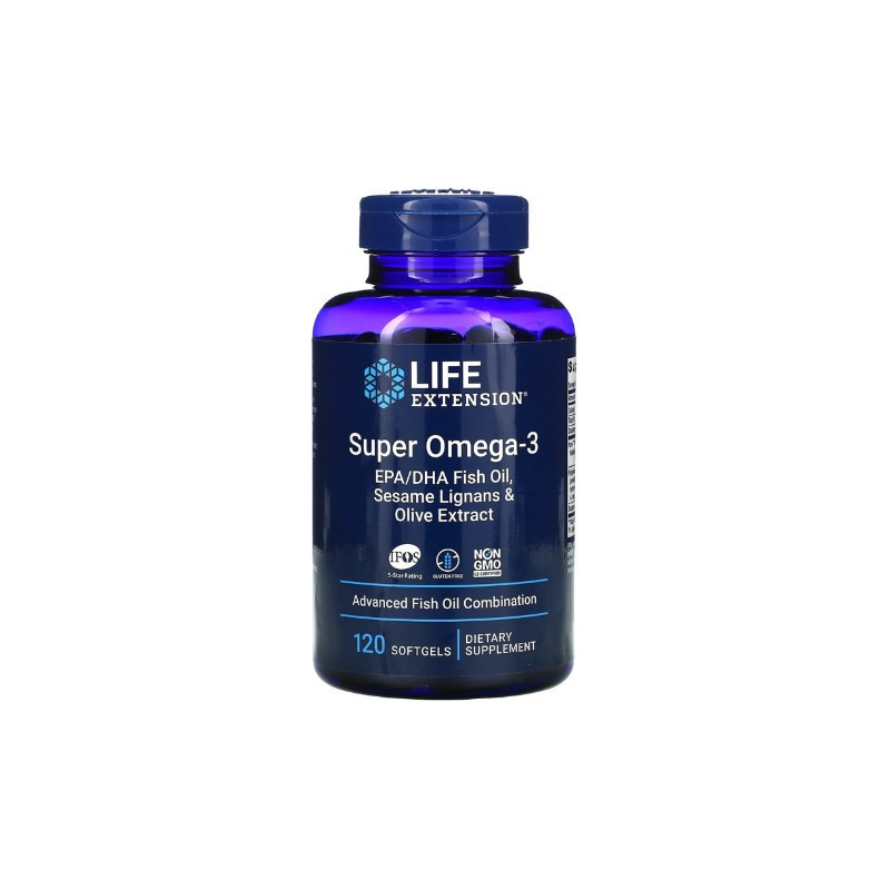 LIFE EXTENSION SUPER OMEGA 3 120CAPSULA BLANDA