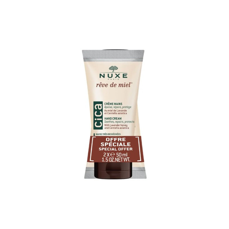 Nuxe Rêve de Miel Crema de Manos Cica 2x50 ml
