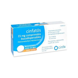 CINFATOS 15 MG COMPRIMIDOS BUCODISPERSABLES SABOR NARANJA
