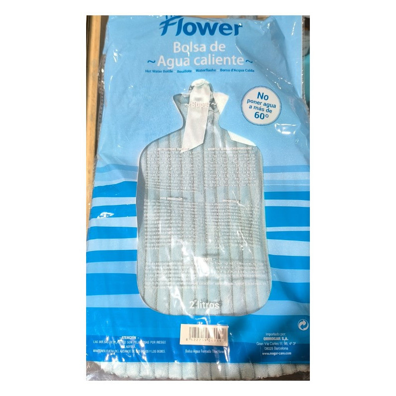 THE FLOWER BOLSA DE AGUA CALIENTE 2 LITROS AZUL