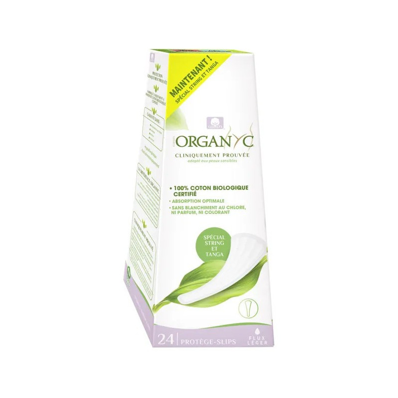 ORGANYC Protegeslip Light Flow - Tanga, 24 Unidades