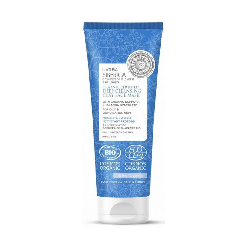 Natura Siberica Mascarilla Facial de Arcilla Limpieza Profunda 75ml