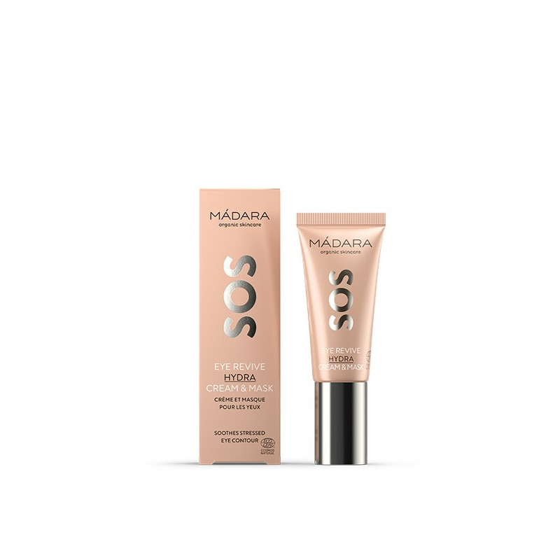 MADARA SOS EYE REVIVE CREMA Y MASCARILLA CONTORNO DE OJOS, 20 ml