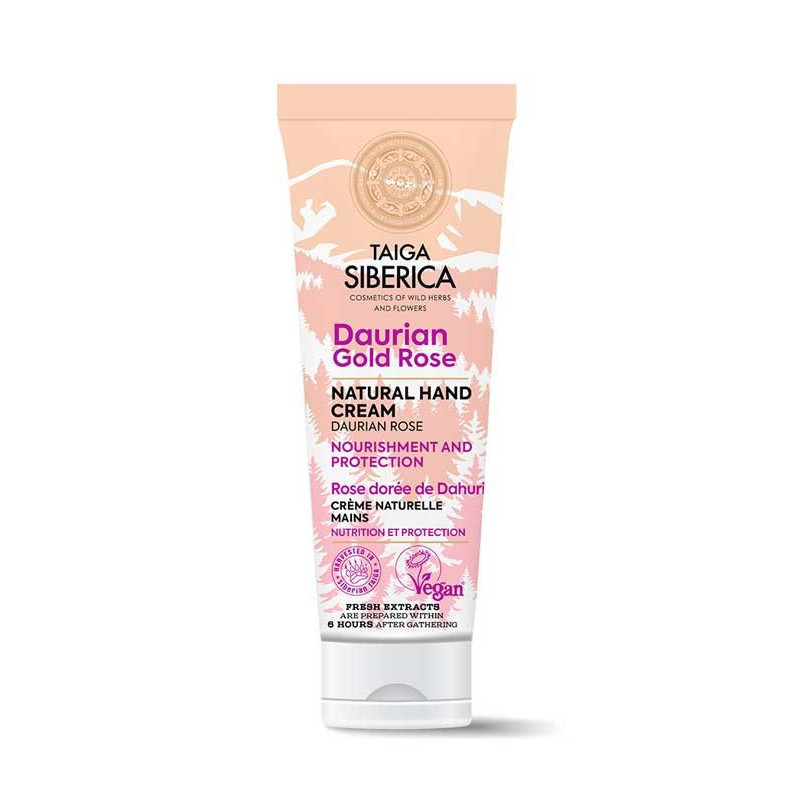 Natura Siberica - *Taiga Siberica* - Crema de manos natural - Rosa daúrica