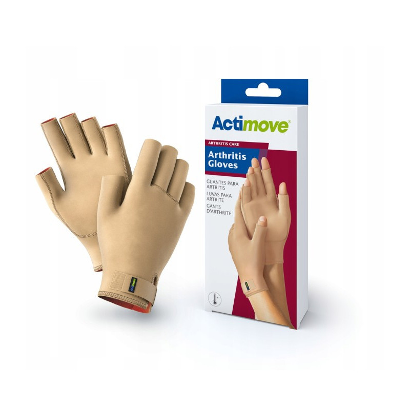 ACTIMOVE GUANTES ARTRITIS TALLA S BEIGE